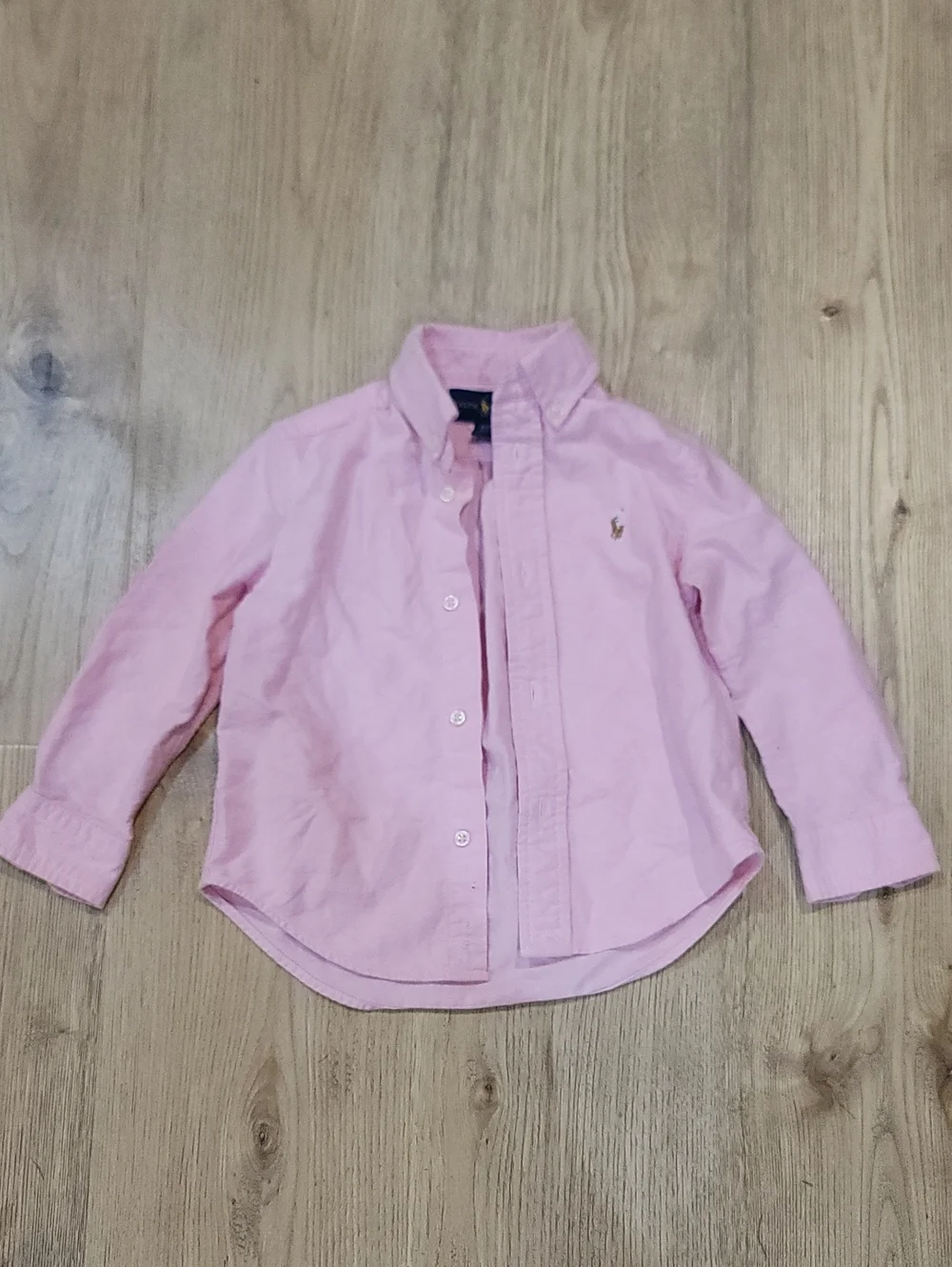 Ralph Lauren Light Pink Button-Up Oxford Shirt for Kids 2T